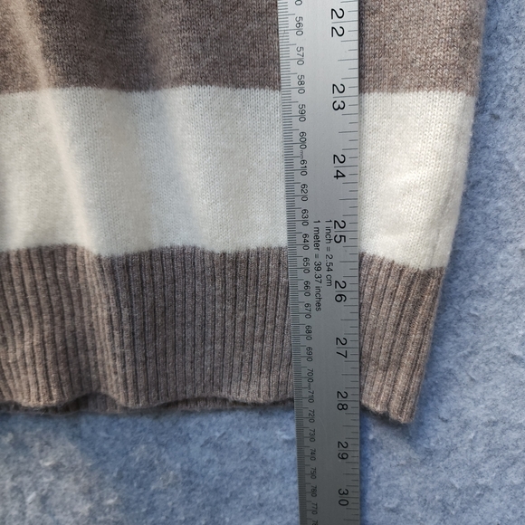 NAADAM Striped Sweater in Cream and Brown - Picture 9 of 10